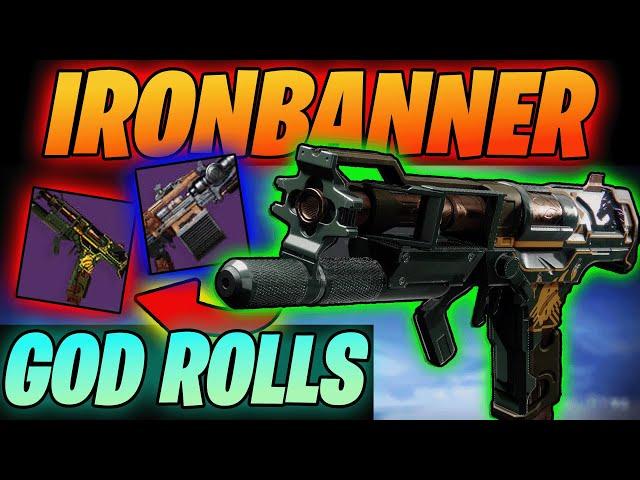 NEW Ironbanner Weapon Rolls YOU WANT | Tinashas Mastery And Archons Thunder God Rolls | Destiny 2