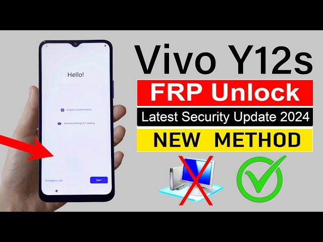 Vivo Y12s Google Account Bypass 2024 - NEW METHOD (Without Computer)