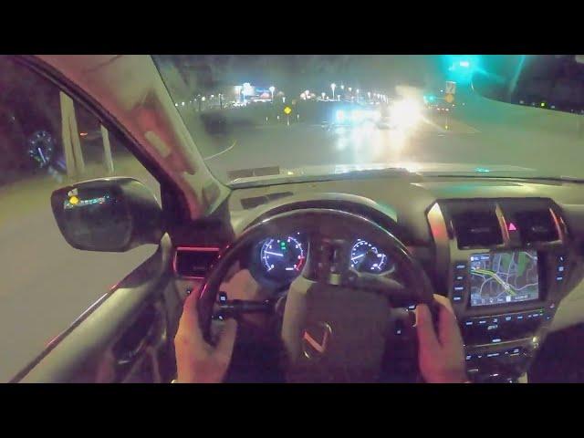 POV NIGHT DRIVING IMPRESSIONS ASMR - Lexus GX460 Premium