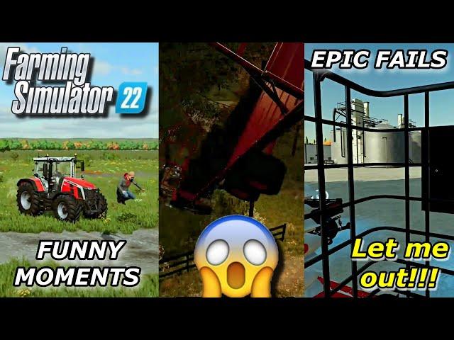 Farming Simulator 22 Epic Fails - FS22 Funny Moments - FS 22