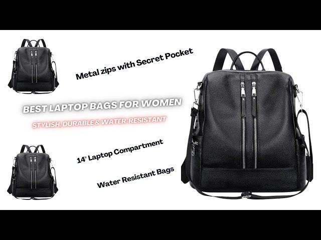 Buy on Amazon - Best Laptop Bags for Women | Stylish, Durable & Water-Resistant