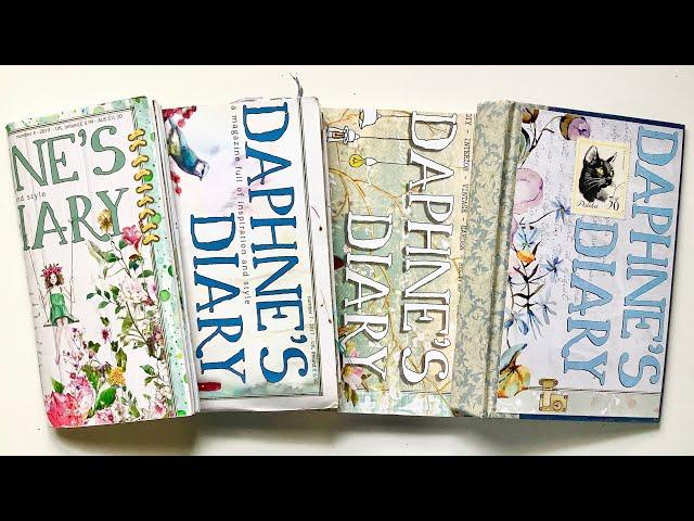 Completed Daphne's Diary personal journals: How I use them