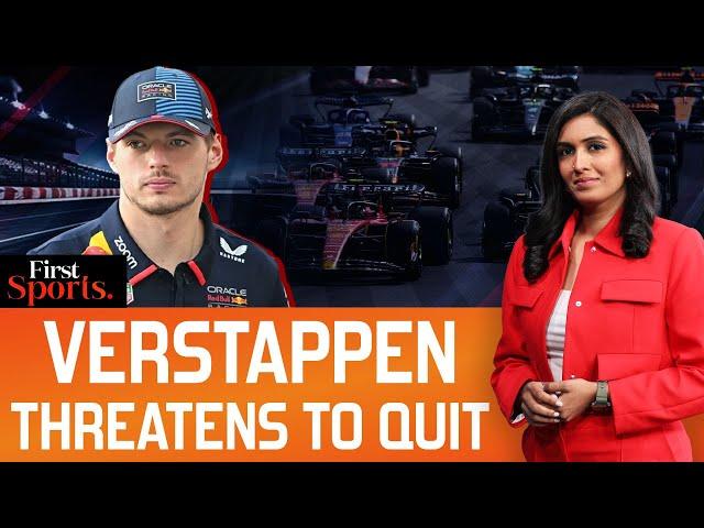 Verstappen Threatens To Quit F1 After FIA's "Silly" Punishment | First Sports With Rupha Ramani