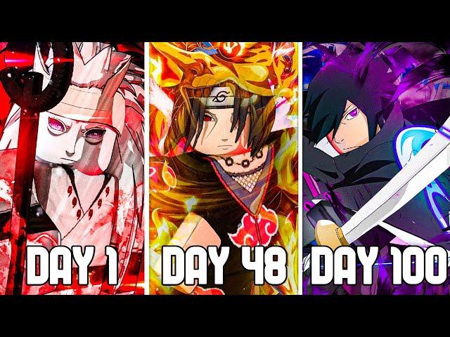 Spending 100 Days as the LEGENDARY UCHIHAS in Shindo Life - Roblox