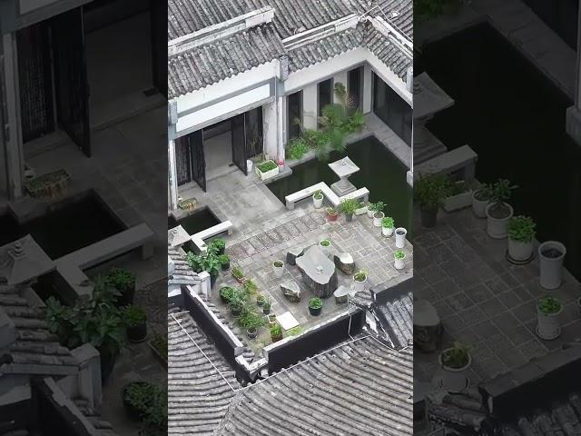 A Rooftop Courtyard in Chongqing.