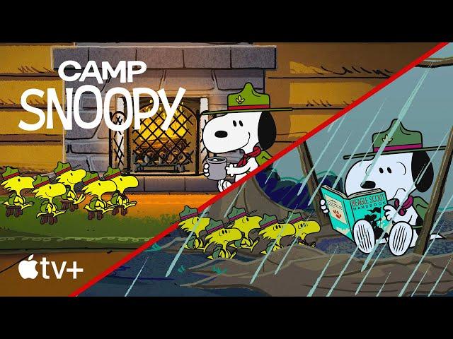 STUCK in the RAIN ️ | Camp Snoopy | Cartoons for Kids