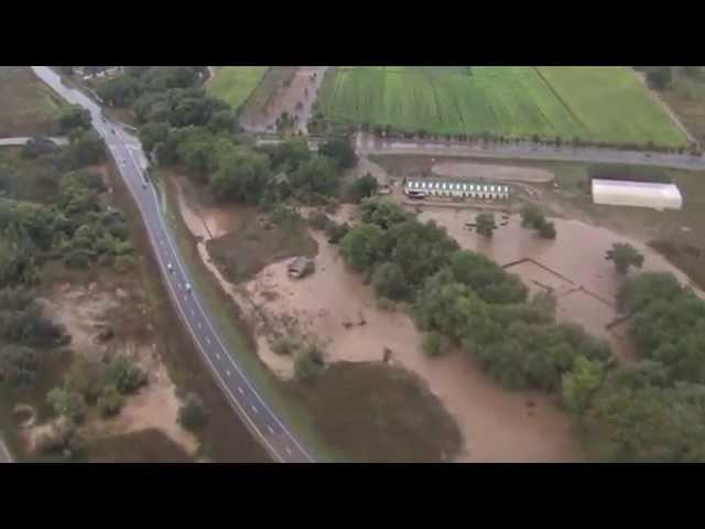 Longmont Westbound Lefthand - Aerial Footage 9/13/13