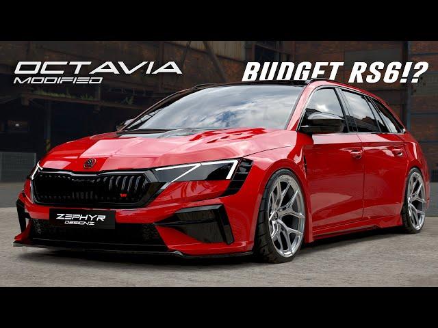 Skoda OCTAVIA VRS 2024 Facelift HARDCORE Widebody MODIFIED Concept 4K