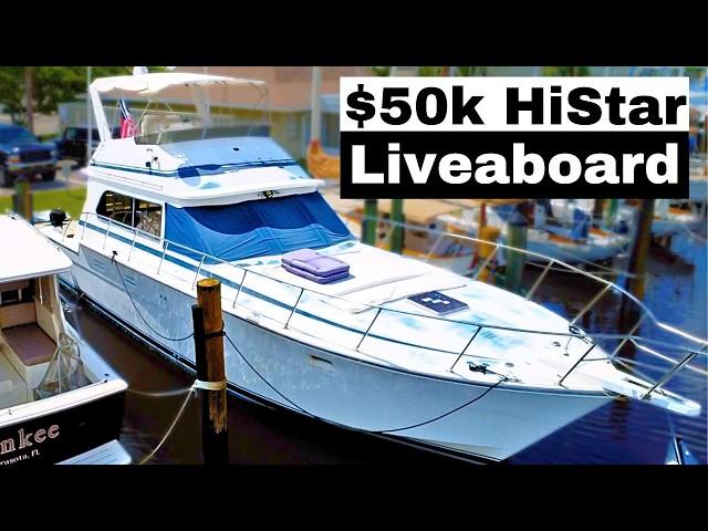 Under 50' Liveaboard | $50k 48’ HiStar Convertible | Harbor Pilot Yacht Tours