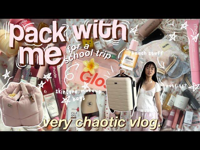  PACK WITH ME & PREP (for a school trip) 2024𓇼 how i pack, travel essentials + outfits *vlog*