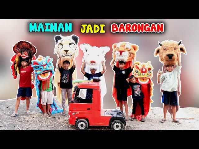 CUMA KARENA MENCUCI MAINAN Nadin And Friend JADI BARONGAN BARONGSAI SAPI BABI LUCU