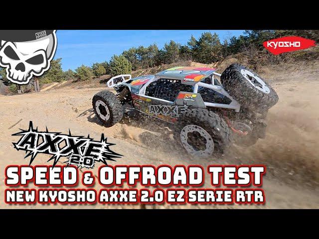 NEW Kyosho AXXE 2.0 in Speed ​​and Offroad Test RTR 1/10 RC Buggy EZ Series