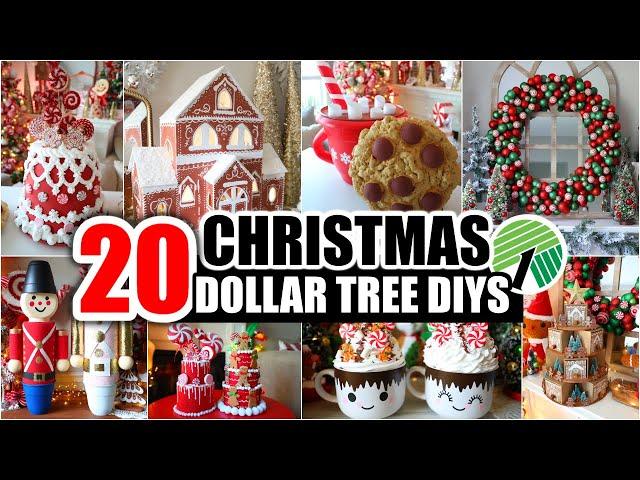 20 *BEST* Dollar Tree Christmas DIYS for 2024 (hacks to try now to transform your home!)