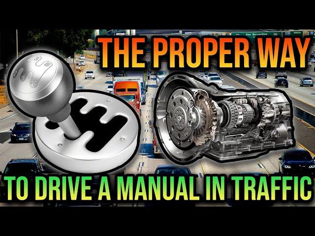 HOW TO PROPERLY CREEP UP IN TRAFFIC IN A MANUAL TRANSMISSION CAR! (REDUCE CLUTCH WEAR) #MANUAL