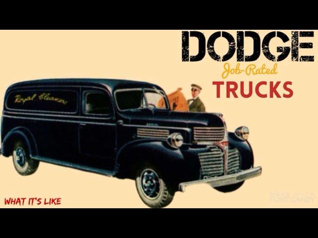 1940 Dodge Half ton panel truck, Job Rated