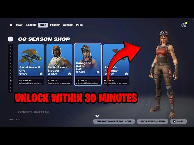 *UPDATED* How to Unlock RENEGADE RAIDER EXTREMELY Fast in Fortnite! (1.5M XP)