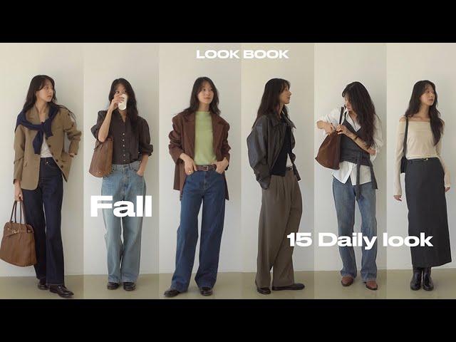 Daily look 나야..가을 15가지 가을 데일리룩 모음zip 청바지ㅣ자켓 추천ㅣ기본니트 ㅣ슬랙스ㅣ코트ㅣ데일리백ㅣ기본템ㅣ클래식 드뮤어 룩북ㅣ lookbook