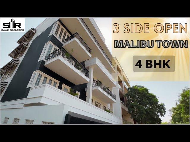 3 Side Open Corner Luxury 4 BHK Builder Floor in Gurgaon | Gated Location | 468 SQYD | Malibu Town