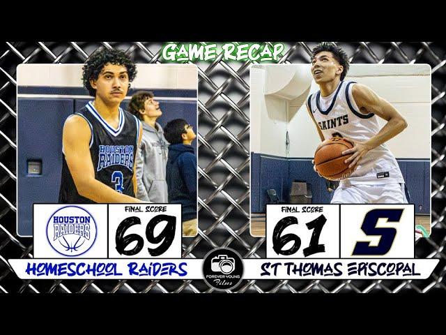 Non District Matchup | Houston Homeschool Raiders vs St Thomas Episcopal HS Game Recap