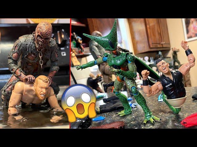 BIGGEST HORROR ACTION FIGURE SETUP EVER! KITCHEN EDITION!