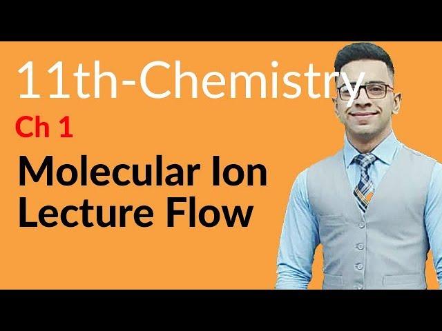 FSc Chemistry book 1, ch 1, Molecular Ion - 1st year Chemistry