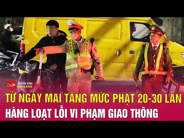 Mức phạt tiền một số lỗi vi phạm giao thông xe ô tô từ 1/1/2025 | Tin24h