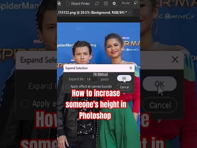 How to increase someone's height in Photoshop #photoshop #tipsandtricks #graphicdesign #editing