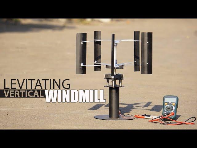 Levitating Frictionless Vertical Windmill | Mechanical Project Ideas