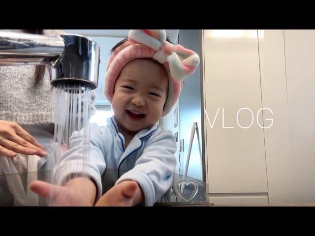 [VLOG] 이발하고 피부관리도 하는 멋짐 인기스타와 올망졸망 신생아 일상 브이로그