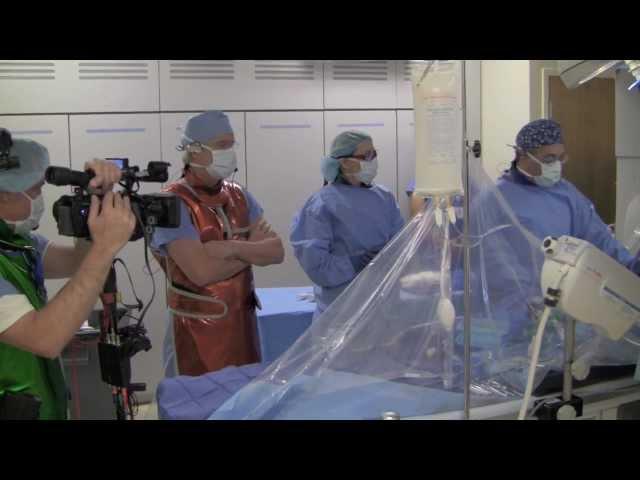 Pediatric catheterization broadcast live