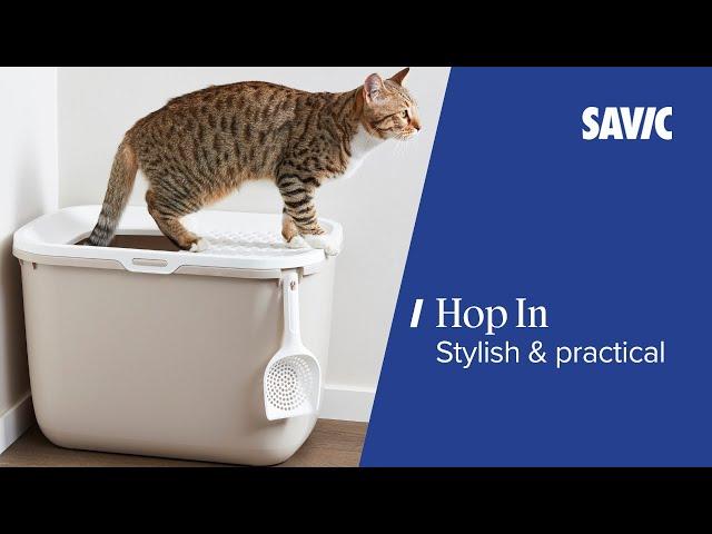 Savic Hop In top-entry litter tray – Clean, practical, stylish! | Litter boxes