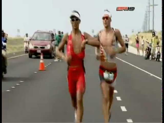 Best two Ironman moments.1989 Dave Scott and Mark Allen and 2010 McCormack and Raelert