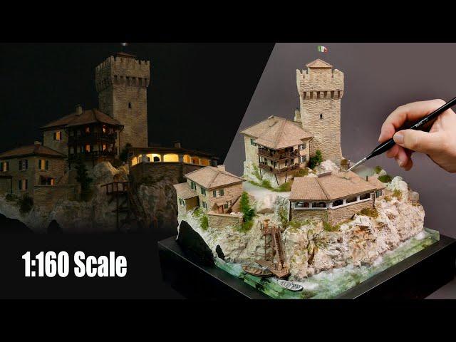 Village on the Italian coast | Diorama -Tutorial