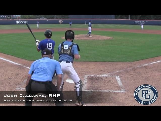 Josh Calcanas Prospect Video, RHP, San Dimas High School Class of 2028