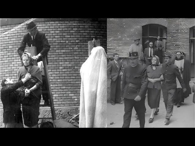 The Execution Of The Old Female Unknown War Criminal