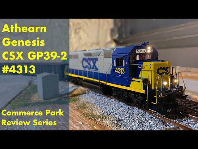 HO Scale CSX GP39-2 #4313 Athearn Genesis Locomotive Review and Switching Action!