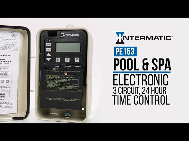 Intermatic PE153 Series Pool & Spa 3 Circuit Electronic Timer