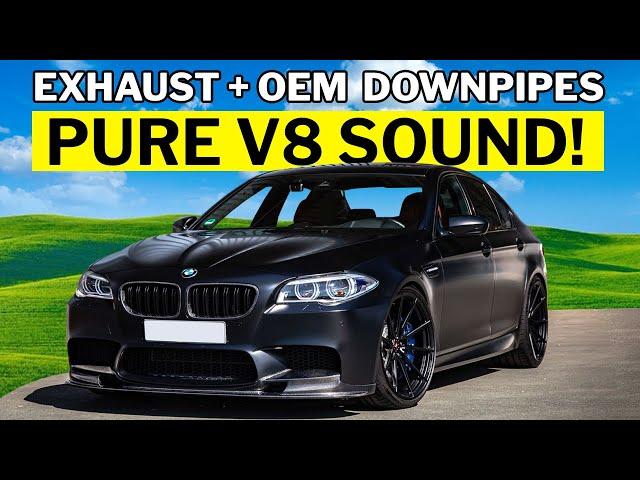 THE BEST SOUNDING M5!! BMW F10 M5 with Valvetronic Designs Exhaust + OEM Downpipes