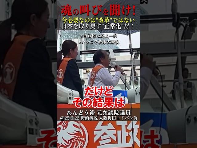 これでもまだ「カイカク」したいですか？日本で30年間行われた改革の結果 #いまこそ政策大転換 #消費税は廃止一択 #あんどう裕 #安藤裕 #見てちょうダイナ #政府の赤字はみんなの黒字