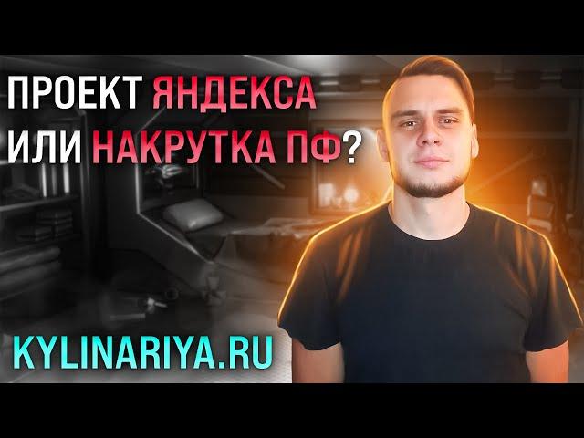 Анализ феномена в нише рецептов - проект сотрудника Яндекса или накрутка ПФ?