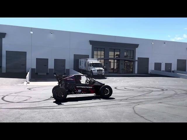 2024 Nitrocross EV car does donuts