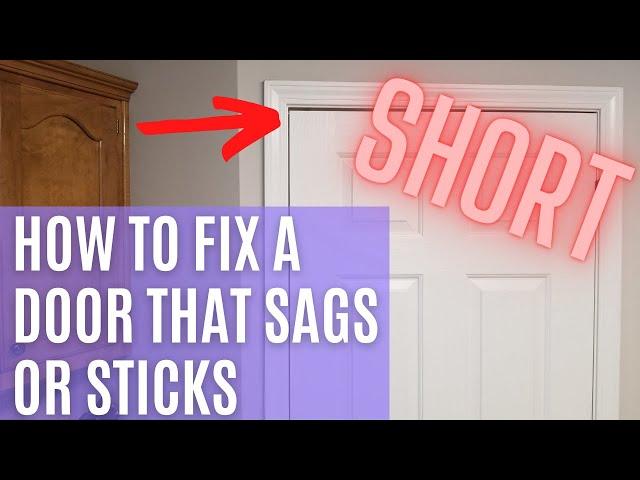 How to Fix a Sagging Door #Shorts