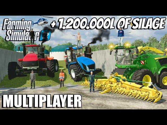 Harvesting 1.200.000L of CORN SILAGE | Community Multiplayer | Farming Simulator 22 | Episode 10