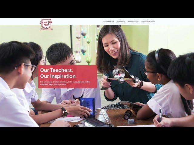 ThankYouCher.edu.sg – To all our teachers and school staff, a gift that says “Thank you”