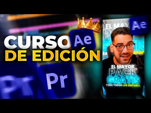 Edita videos desde cero a Avanzado + PACK DE 60GB DE RECURSOS GRATIS | Premiere Pro y After Effects