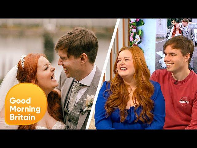 Blind Tik Toker Lucy Edwards Lets Guests Walk In Her Shoes In Sensory Wedding | Good Morning Britain