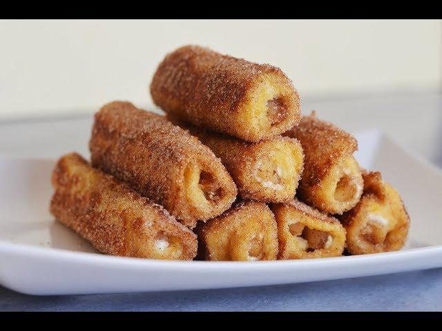 French Apple Roll طرز تهیه دسر رول سیب فرانسوی