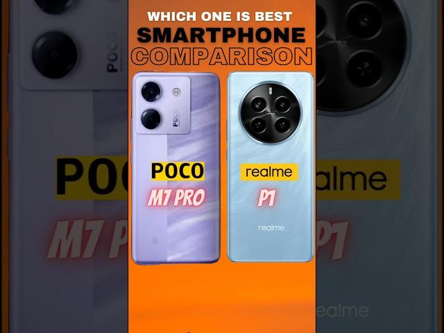 Which One is Best  | Poco M7 Pro 5g vs Realme P1  #shorts #smartphone