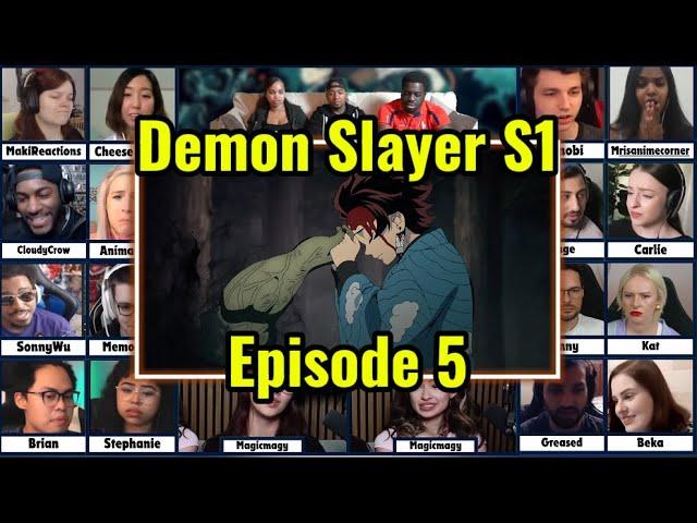 Demon Slayer Season 1 FULL Episode 5 Reaction Mashup | Kimetsu No Yaiba The Final Selection Arc