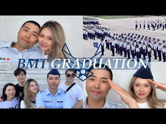 US AIR FORCE Basic Training Graduation Ceremony | USAF BMT | Reuniting with my husband  | 미군 수료식